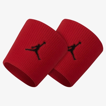 Напульсники Jordan Jumpman Wristbands Red 2 шт. (1 пара) для спорта, игр, тренировок (J.KN.01.605.OS)