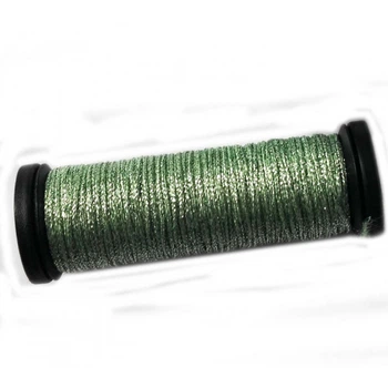 Металізована нитка Kreinik #8 Braid Зелений чай (4001)