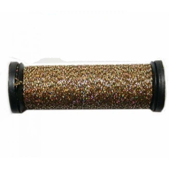 Металізована нитка Kreinik VF#4 Голографічний хромований золотий (002L)