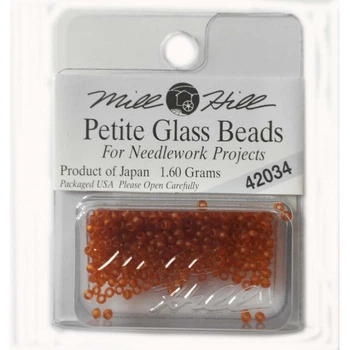 Бісер для вишивки Mill Hill Petite Glass Seed Beads Матовий гарбуз (42034)