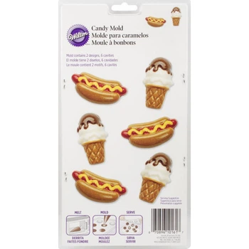 Форма для конфет Wilton Хот-доги та Морозиво (W0161)