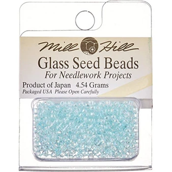 Бісер для вишивки Mill Hill Glass Seed Beads Кристал Аква (02017)