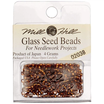 Бісер для вишивки Mill Hill Glass Seed Beads Блискуча медь (02038)