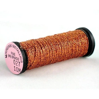 Металізована нитка Kreinik #8 Braid Помаранчевий (027)