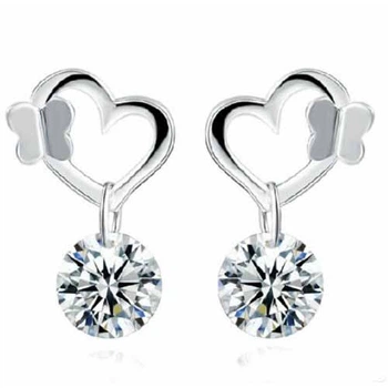 Сережки Only Серце, як метелик (5569)