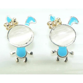 Сережки Only Зайчик з бантиком (5603)