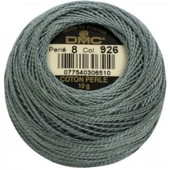 Нитки DMC Perle Cotton Size 8 Сіро-зелений середній (926)