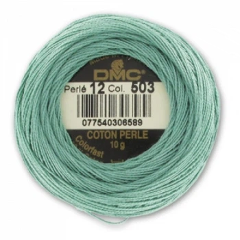 Нитки DMC Perle Cotton Size 12 Блакитно-зелений середній (116 12 503)
