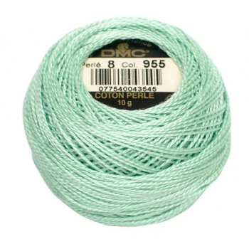 Нитки DMC Perle Cotton Size 8 Зелений світлий (955)