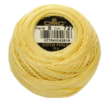 Нитки DMC Perle Cotton Size 8 Топаз дуже світлий (727)