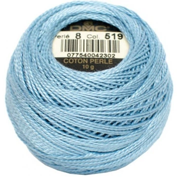 Нитки DMC Perle Cotton Size 8 Блакитне небо (519)