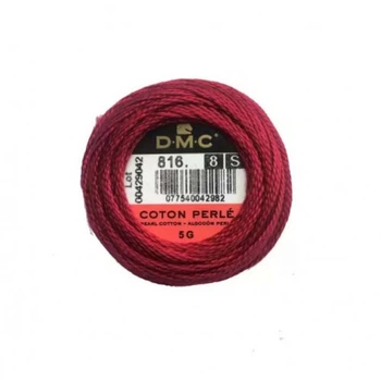 Нитки DMC Perle Cotton Size 8 Гранат (816)