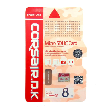 Карта памяти microSD CORSAIR.D.K 8Gb 10 Class