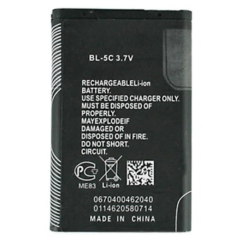 Аккумуляторная батарея BL-5C для Nokia 1100/2300/3650/5300/6230/7610 1020 mAh