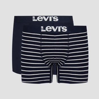 Набір трусів боксерів чоловічих бавовняних Levi's 905011001-321 M 2 шт Сині (8718824823805)