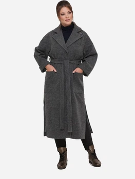 Пальто осеннее длинное женское VLAVI 125501 Алеся 56-58 Серое