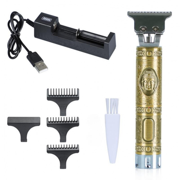 Профессиональная окантовочная машинка для стрижки WS-T99 Hair Clipper Pro аккумуляторная 5 Вт ножи из легированной стали USB зарядка (48373)