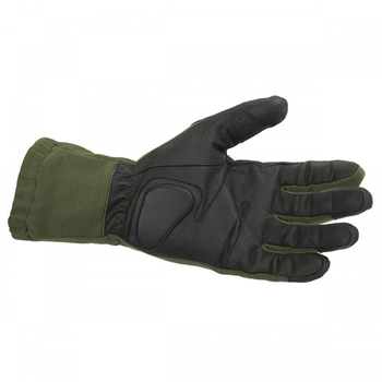 Летные огнеупорные перчатки Pentagon Long Cuff Tactical Pilot Glove ΝΟΜΕΧ® P20014 Small, Олива (Olive)