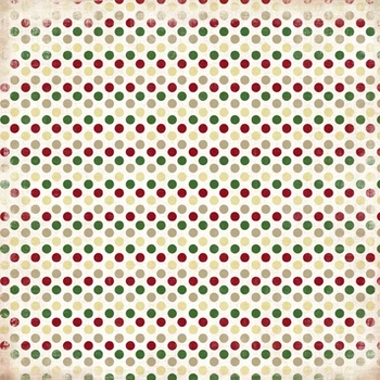 Двосторонній папір, Carta Bella Christmas Dots 30х30 см, артикул CB-ST20013