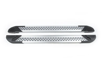 Бокові пороги Vision New Grey (2 шт., Алюміній) для Jeep Cherokee KL 2013- рр