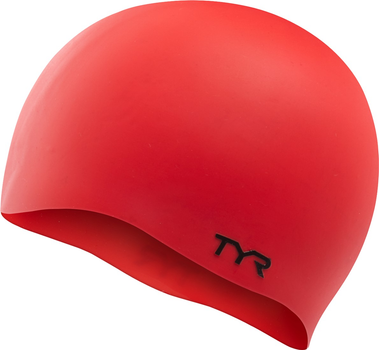 Шапочка для плавання Tyr Wrinkle-Free Silicone Swim Cap, Red (LCS-610)