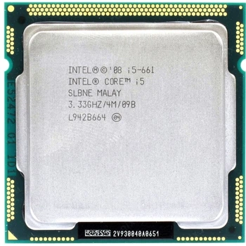 Процессор Intel Core i5-661 Tray (LGA1156/ 2x3.33GHz / 2.5GT/s / 4MB / 87 Вт ) Б/У