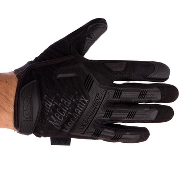 Плотные тактические перчатки с защитой MECHANIX на липучке Для рыбалки для охоты Черный АН-5629 размер M
