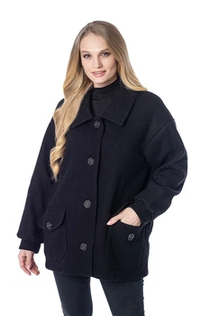 Женская демисезонная куртка большого размера UF-fashion LR 122 52 черный