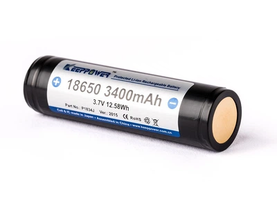 Акумулятор із захистом Keeppower Li-ion 18650/3400mAh