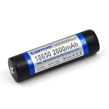 Аккумулятор с защитой Keeppower Li-ion 18650 2600mAh