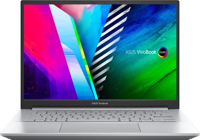 Ноутбук ASUS Vivobook Pro 14 OLED K3400PH-KM131W (90NB0UX3-M02640) Cool Silver / Intel Core i5-11300H / RAM 16 ГБ / SSD 512 ГБ / nVidia GeForce GTX 1650 / Windows 11 Home