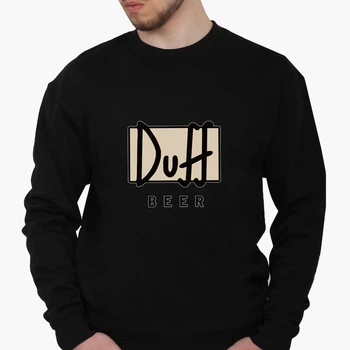Свитшот мужской Симпсоны Дафф (The Simpsons Duff Beer) (8771-1995) Черный M
