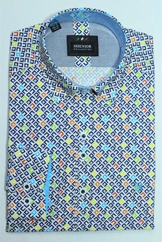 Рубашка мужская SHENIOR BEBIDA 2XL (46) Разноцветный