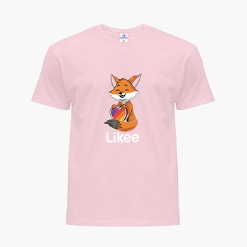 Дитяча футболка для дівчаток Лайк Лиса (Likee Fox) (25186-1033-30) 158-164 см Бавовна Рожевий