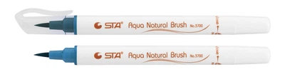 Маркер-пензель акварельний STA 3700 Aqua Natural Brush 3700 нічний синій 10 шт. (STA3700-31)
