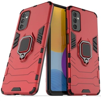 Чохол Iron Ring для Samsung Galaxy M52/M526 бампер протиударний з підставкою Red