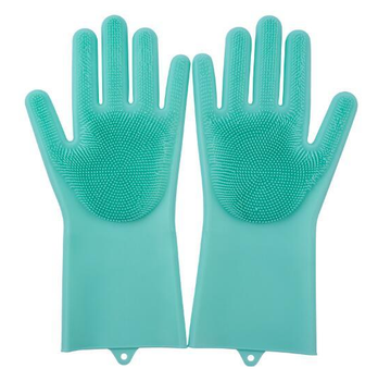 Перчатки для мытья Super Gloves Бирюзовые (V2575)