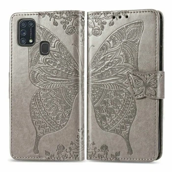 Чохол-книжка з малюнком UniCase Butterfly Pattern для Samsung Galaxy M31 (M315) - Grey