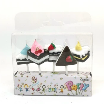 Свечи для торта Petit Candles, фигурные "Тортики", набор из 5 шт.