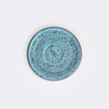 Блюдце Manna Ceramics "Тіффані Бірюза" 14 см Бірюзовий