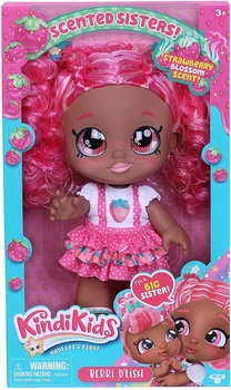 Ароматизована лялька Кінді Кідс Беррі Д'Ліш Полуничка Kindi Kids Berri D'Lish Moose Toys