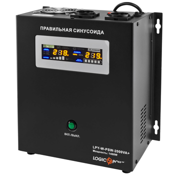 ИБП LogicPower LPY-W-PSW-2000VA+ (1400Вт) 10A/20A с правильной синусоидой 24V (LP4146)