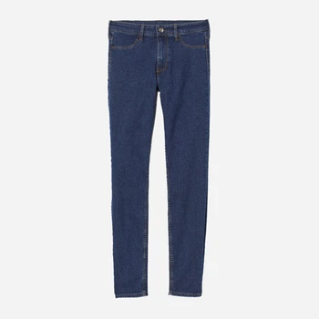 Джинсы Skinny женские H&M 0399256_серебр. пуговица_04 25 Синие (KAY2000000685403)