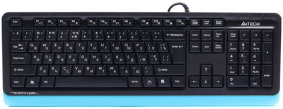 Клавіатура дротова A4Tech FKS10 USB Blue (4711421963466)