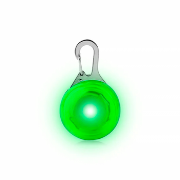 LED подвеска/фонарик безопасности на ошейник для собак Friend HY-0501 Green