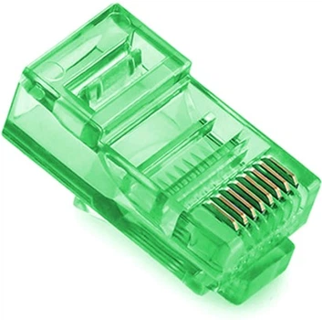 Конектор Merlion RJ-45 8P8C UTP Cat-5 100 шт. Green (RJ45ML-GR)