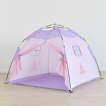 Детская палатка Lesko AJ201908 Pink Princess игровой домик для детей (K/OPT1_6744-28552)