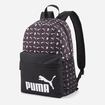 Мужской рюкзак Puma Phase AOP Backpack 7804606 OSFA Black-Logo AOP (4064536415727)
