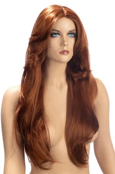 Парик эротический длинные рыжие для ролевых игр World Wigs RIHANA