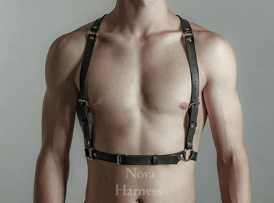 Портупея мужская Nova гартеры Эко-Кожа M Черная №241